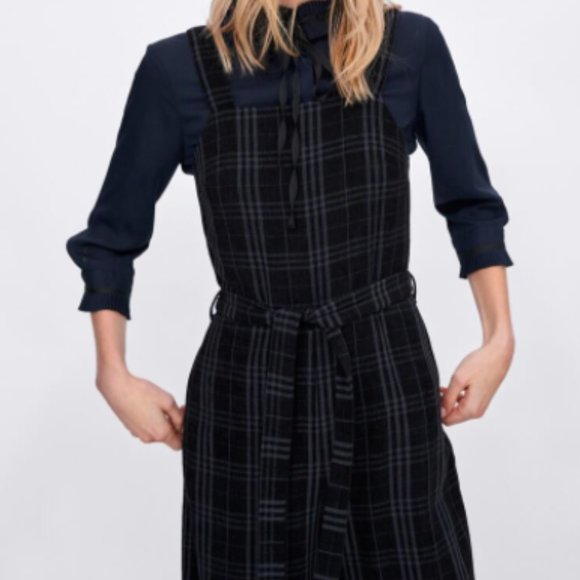 CHECKED CORDUROY JUMPSUIT - Picture 2 of 3